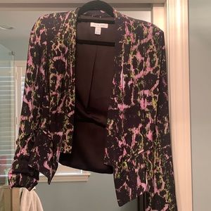 Charlie Jade Blazer black with lavender, pink and green details